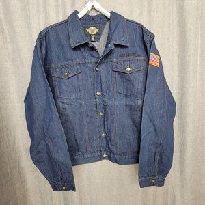 Men's Harley-Davidson Denim Jacket - Medium Wash Denim Size XXL Casual J…